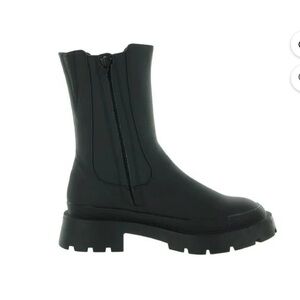 Bar III Black Lug-Sole Chelsea Combat Boots